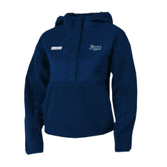 Tampa Bay Rays Columbia Women's Cloud Point Hooded Fleece Half-Snap Pullover Jacket - Navy Jackets