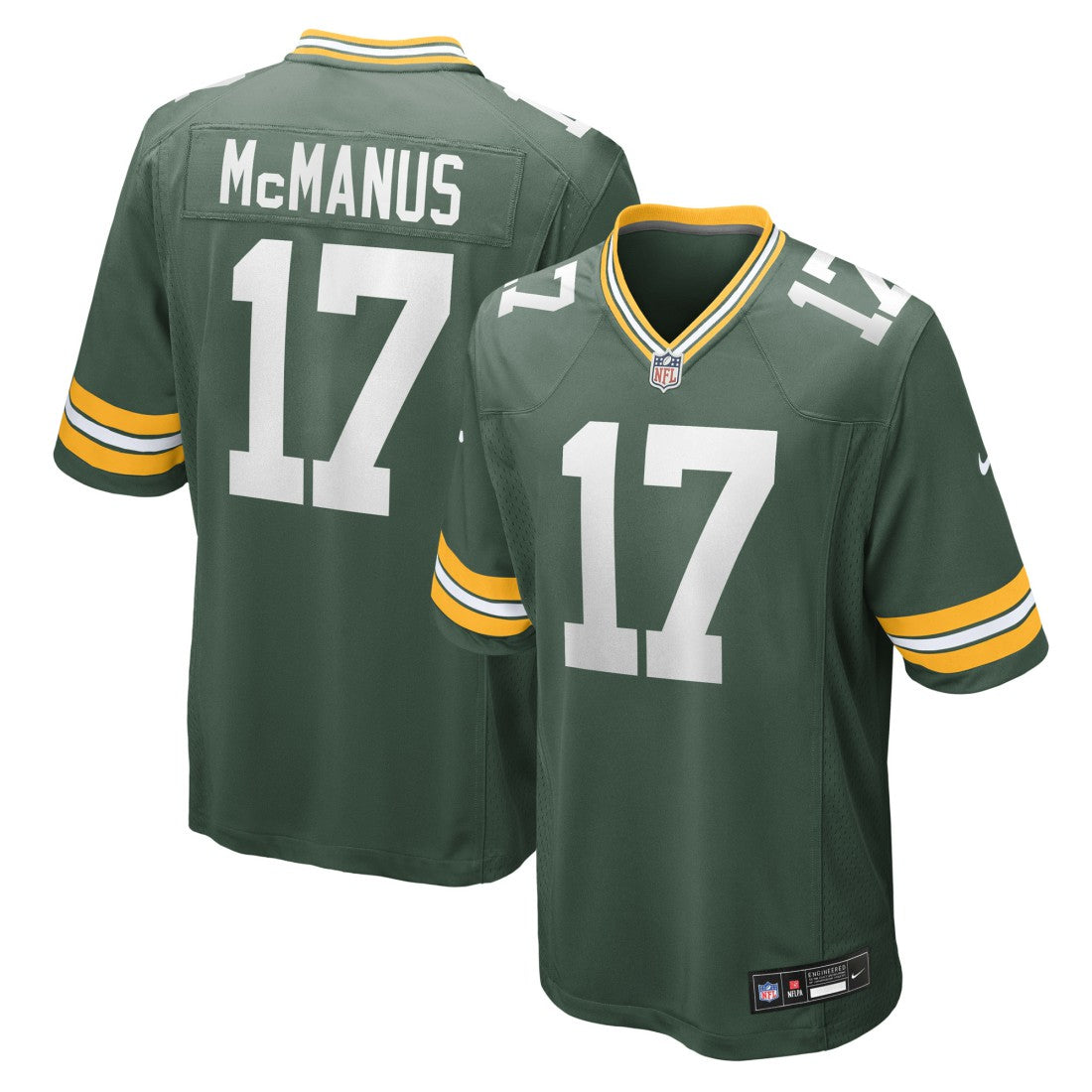 Brandon McManus Green Bay Packers Team Game Jersey - Green Jerseys