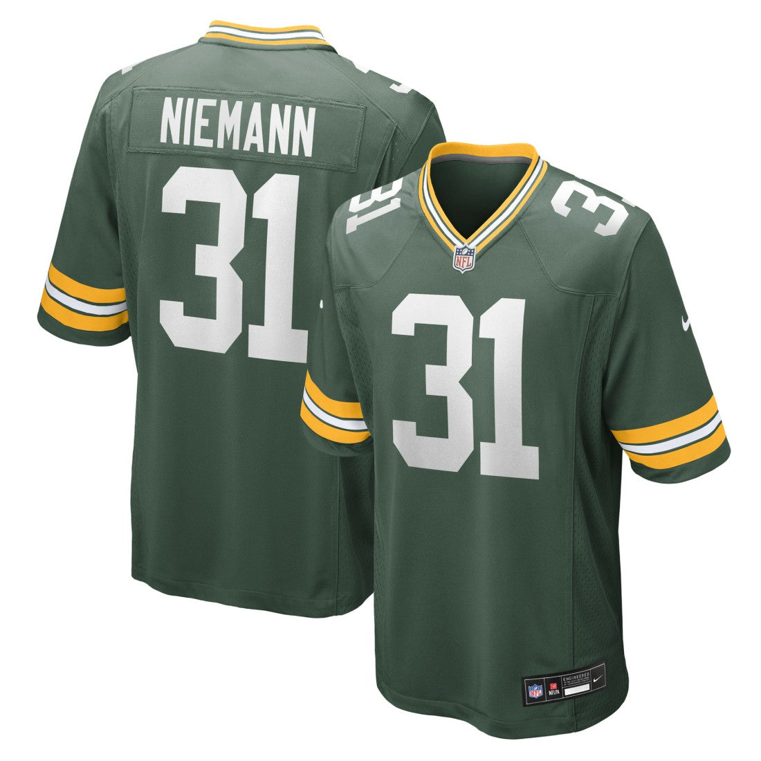 Nick Niemann Green Bay Packers Team Game Jersey - Green Jerseys