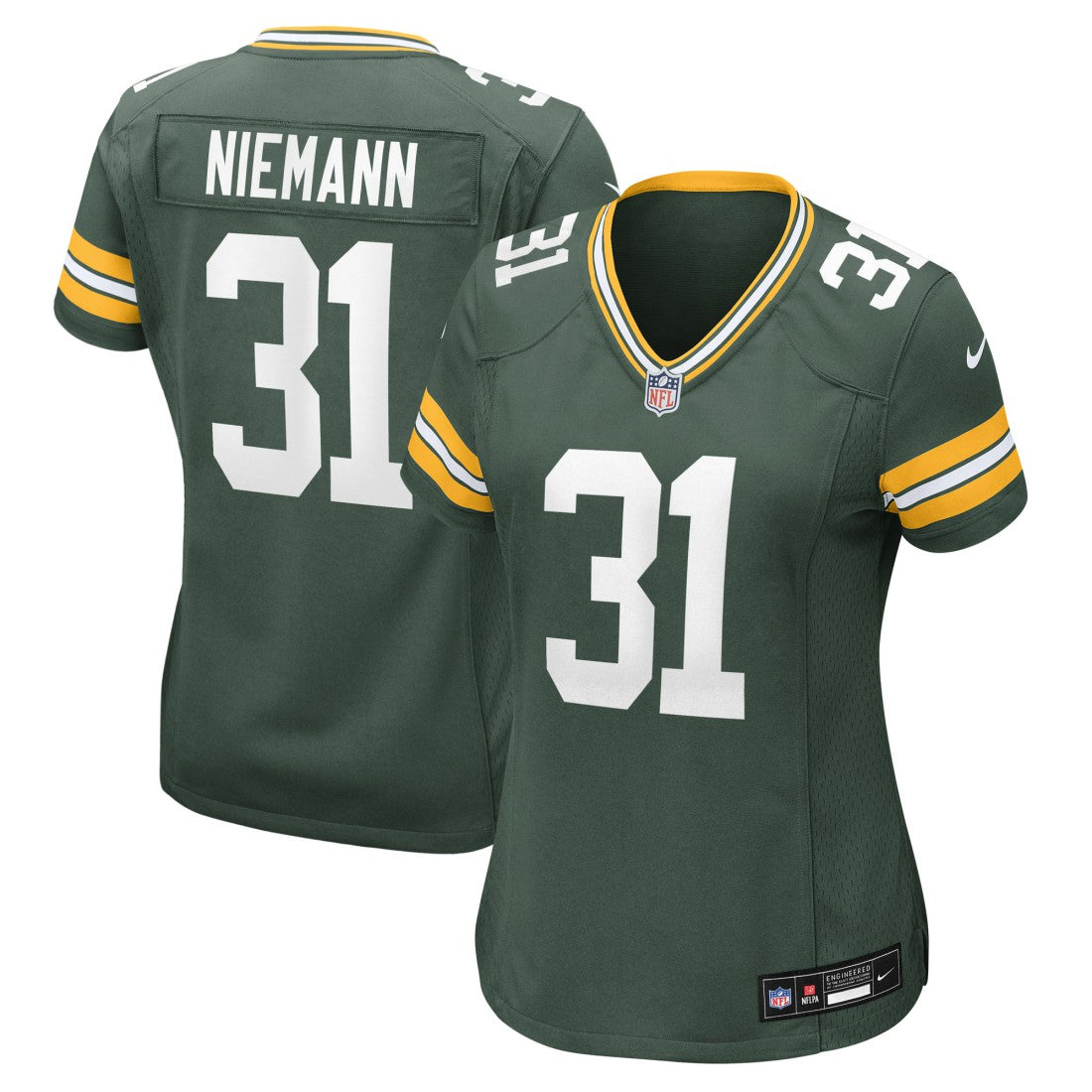 Nick Niemann Green Bay Packers Women's Team Game Jersey - Green Jerseys