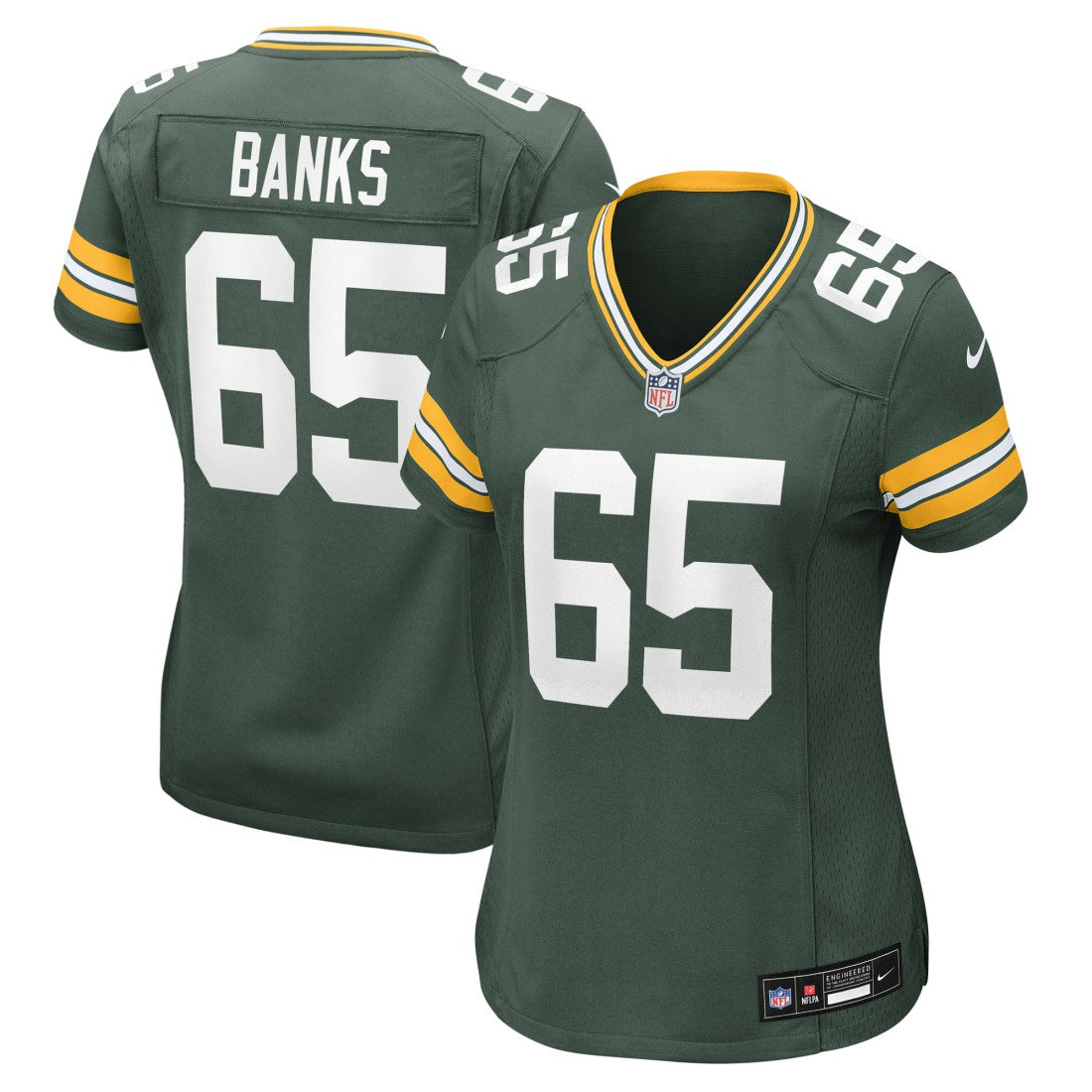 Aaron Banks Green Bay Packers Women's Team Game Jersey - Green Jerseys