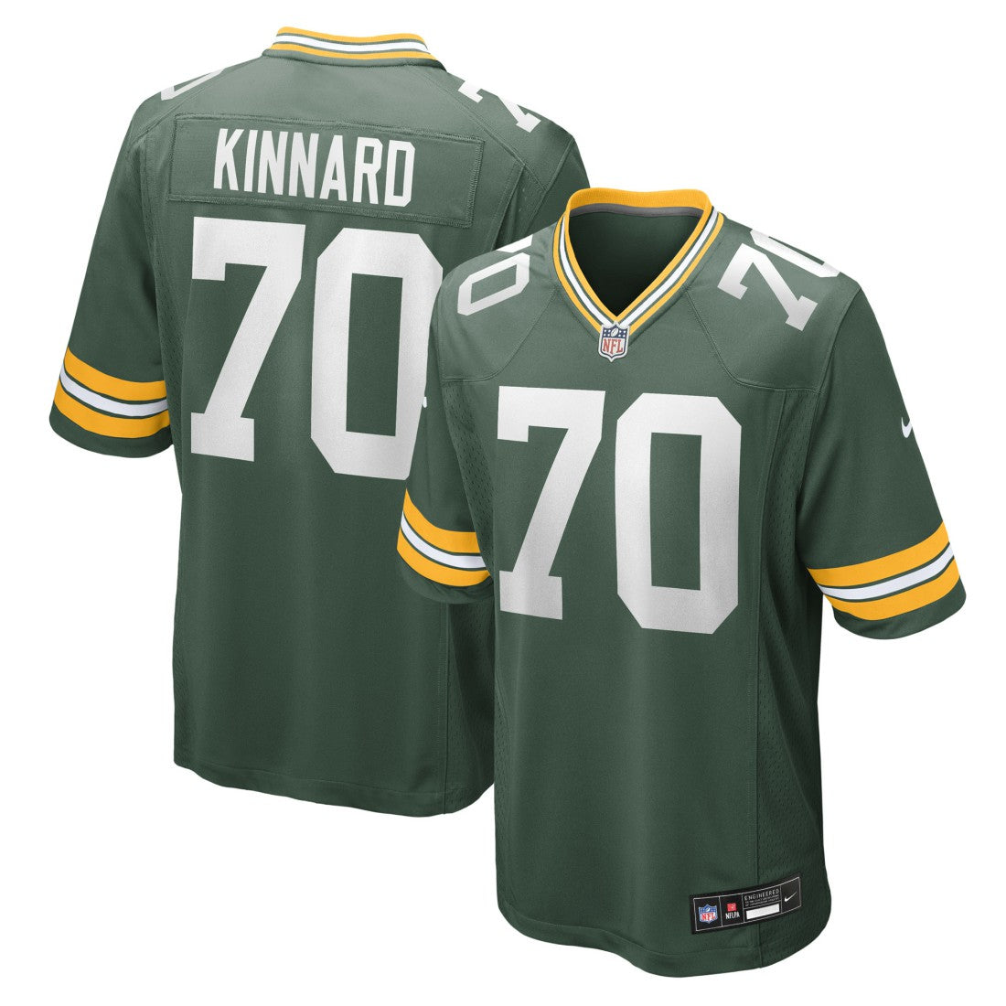 Darian Kinnard Green Bay Packers Team Game Jersey - Green Jerseys