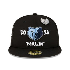 Memphis Grizzlies 2026 NBA Global Games Berlin 59FIFTY Fitted Hat Black - New Era