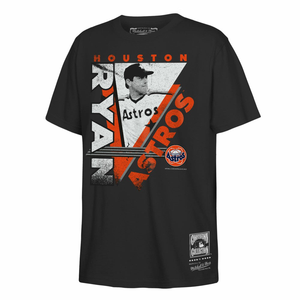 Nolan Ryan Houston Astros Mitchell & Ness Youth In the Zone Player Graphic T-Shirt - Black T-shirts