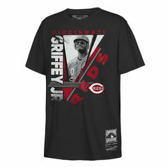 Ken Griffey Jr. Cincinnati Reds Mitchell & Ness Youth In the Zone Player Graphic T-Shirt - Black T-shirts
