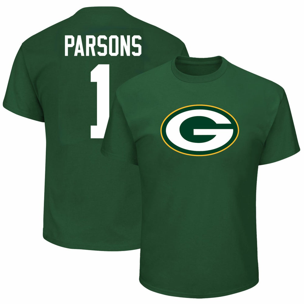Micah Parsons Green Bay Packers Big & Tall Player Name & Number T-Shirt - Green T-shirts