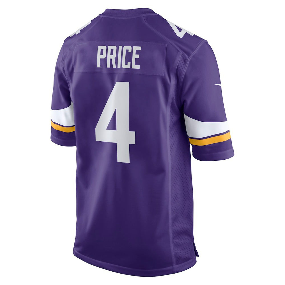 Myles Price Minnesota Vikings Team Game Jersey - Purple Jerseys