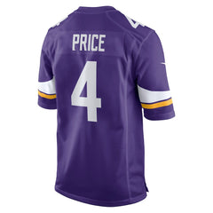 Myles Price Minnesota Vikings Team Game Jersey - Purple Jerseys