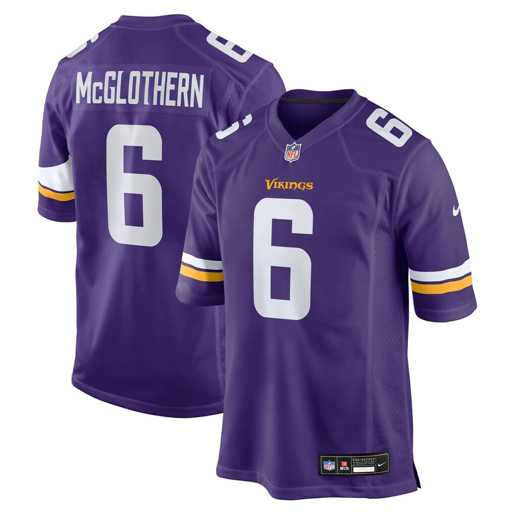 Dwight McGlothern Minnesota Vikings Team Game Jersey - Purple Jerseys
