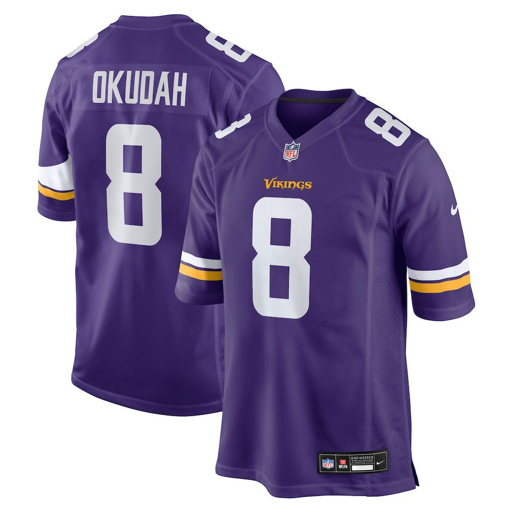 Jeff Okudah Minnesota Vikings Team Game Jersey - Purple Jerseys