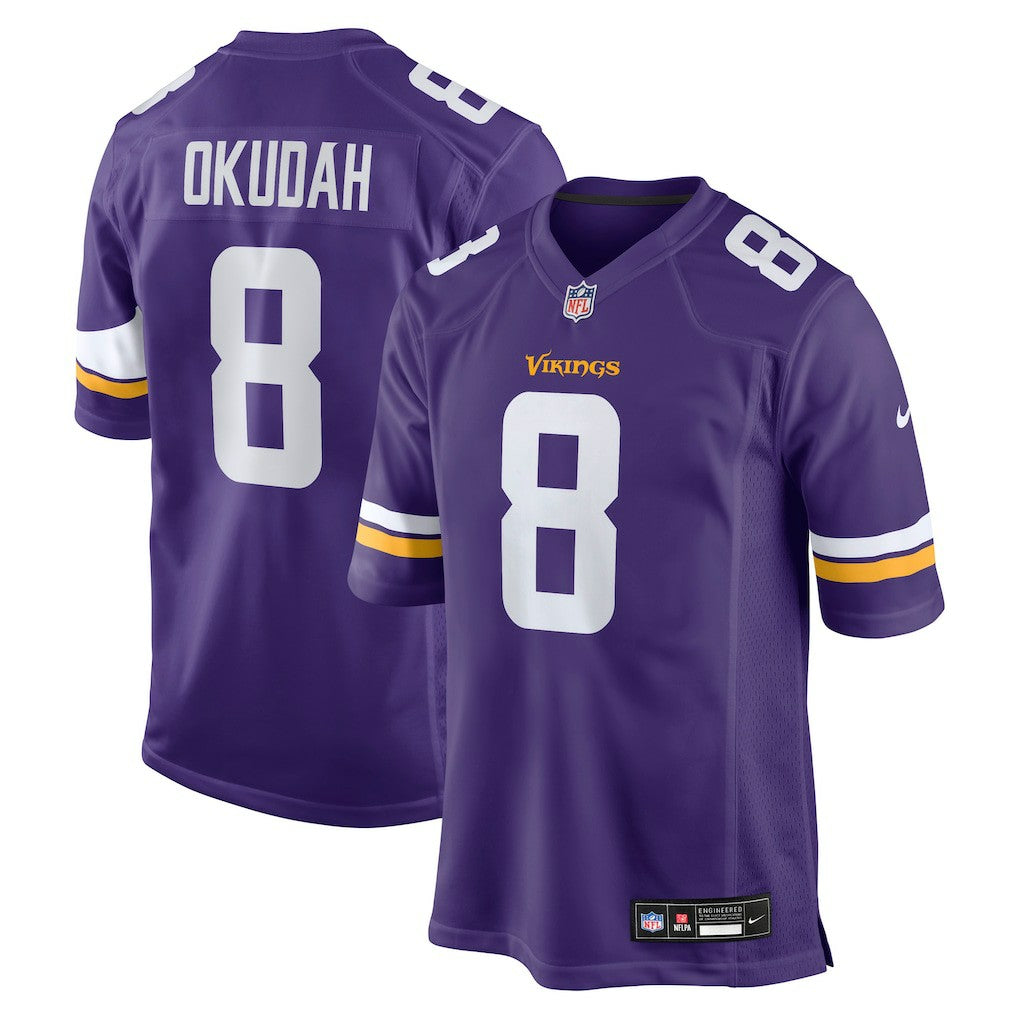 Jeff Okudah Minnesota Vikings Team Game Jersey - Purple Jerseys