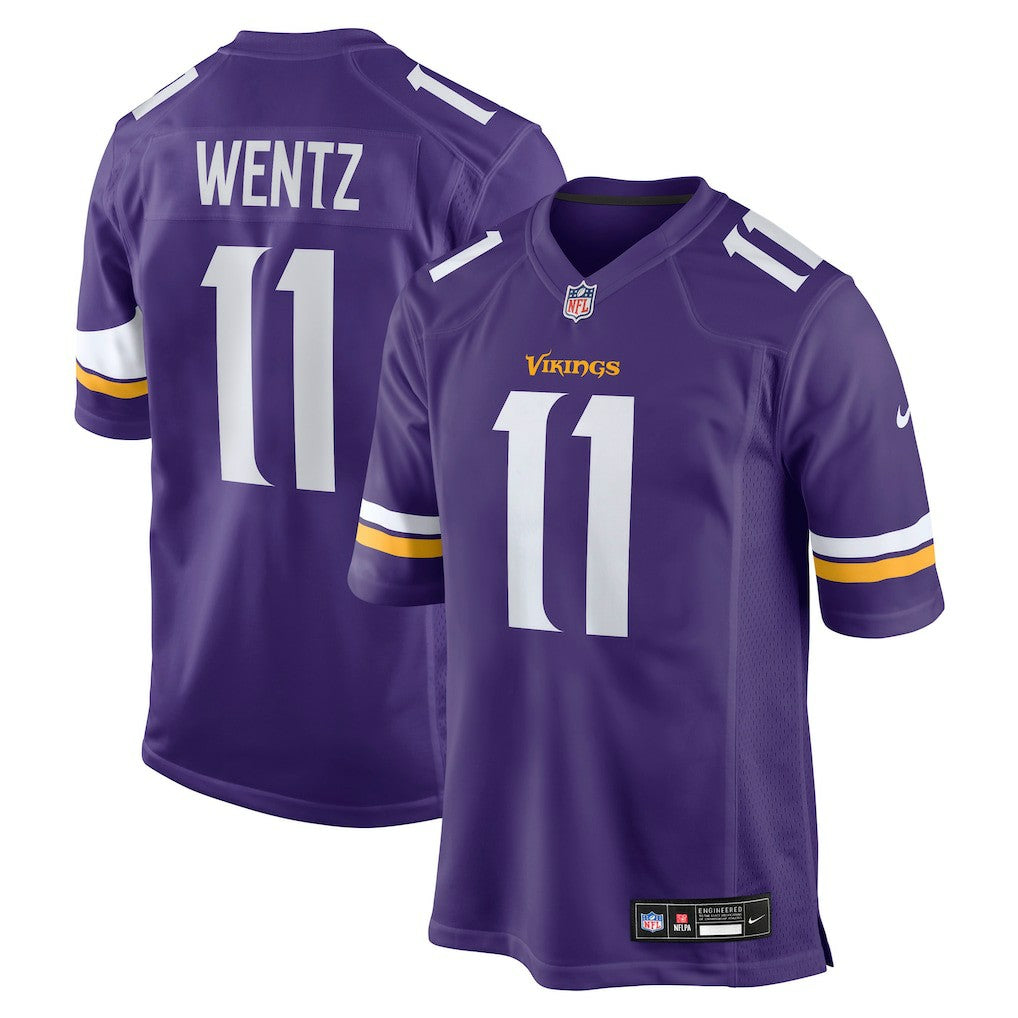 Carson Wentz Minnesota Vikings Team Game Jersey - Purple Jerseys