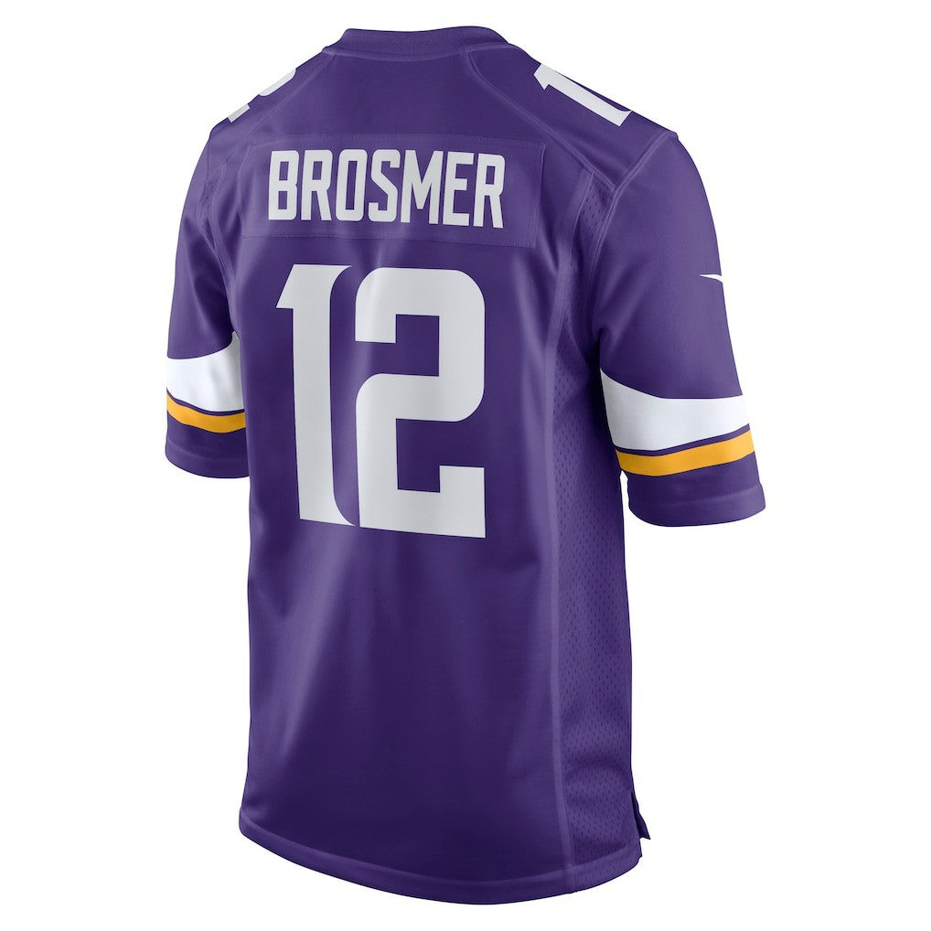 Max Brosmer Minnesota Vikings Team Game Jersey - Purple Jerseys