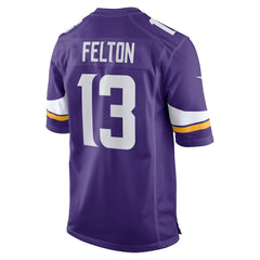 Tai Felton Minnesota Vikings Team Game Jersey - Purple Jerseys
