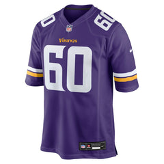 Joe Huber Minnesota Vikings Team Game Jersey - Purple Jerseys