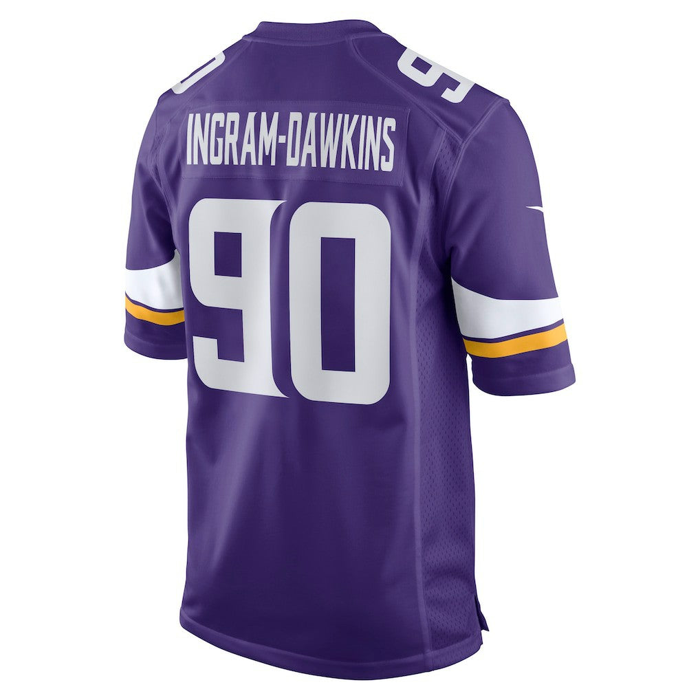 Tyrion Ingram-Dawkins Minnesota Vikings Team Game Jersey - Purple Jerseys