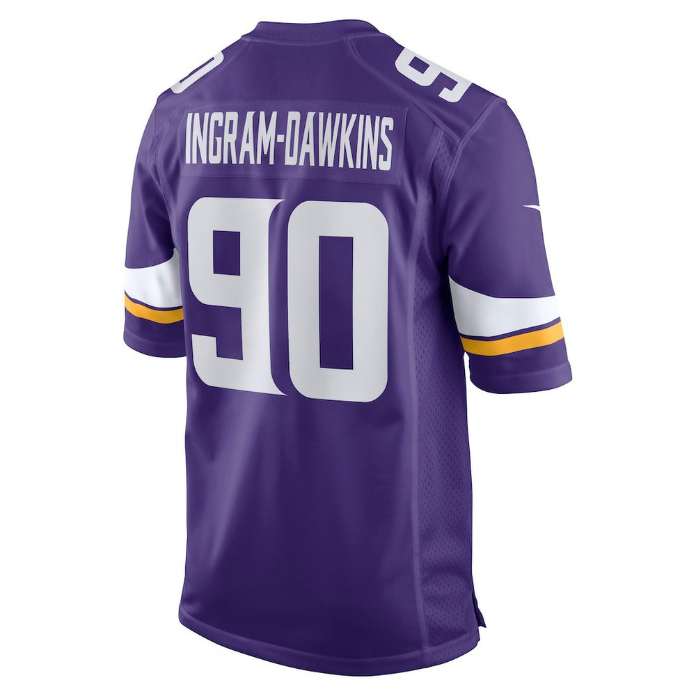 Tyrion Ingram-Dawkins Minnesota Vikings Team Game Jersey - Purple Jerseys