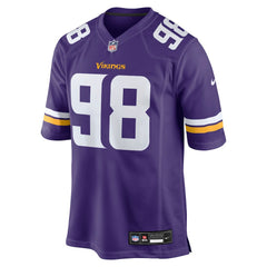 Bo Richter Minnesota Vikings Team Game Jersey - Purple Jerseys