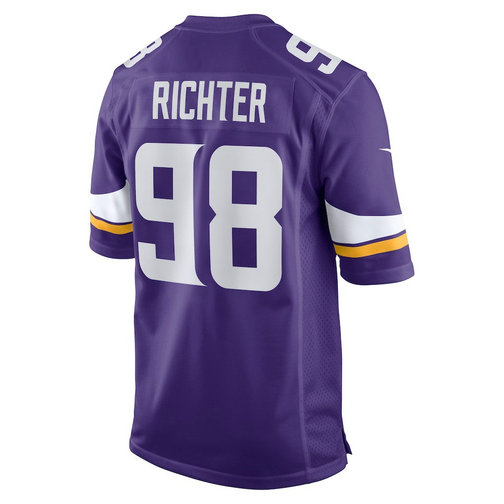 Bo Richter Minnesota Vikings Team Game Jersey - Purple Jerseys