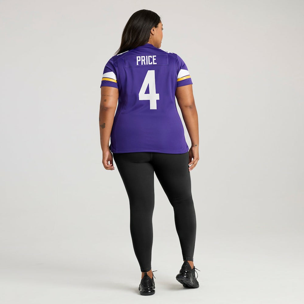 Myles Price Minnesota Vikings Women's Team Game Jersey - Purple Jerseys