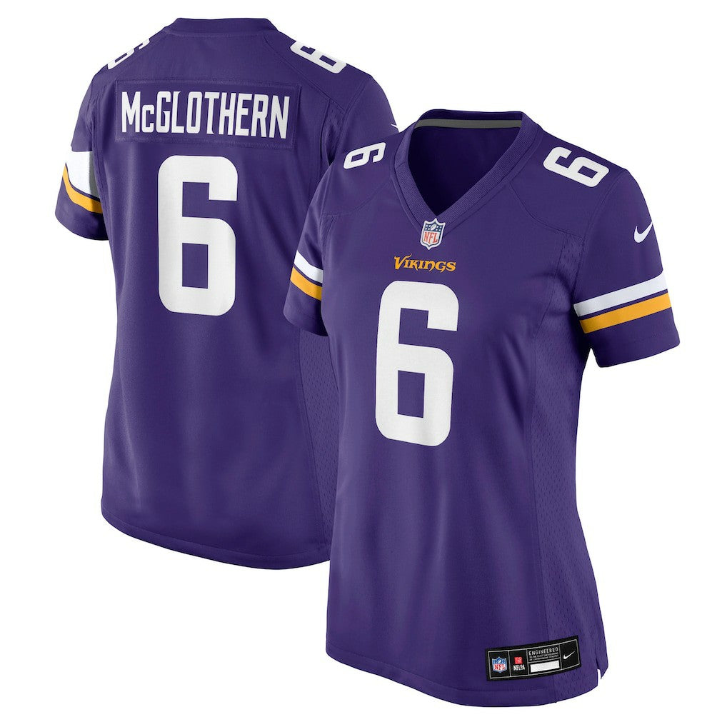 Dwight McGlothern Minnesota Vikings Women's Team Game Jersey - Purple Jerseys