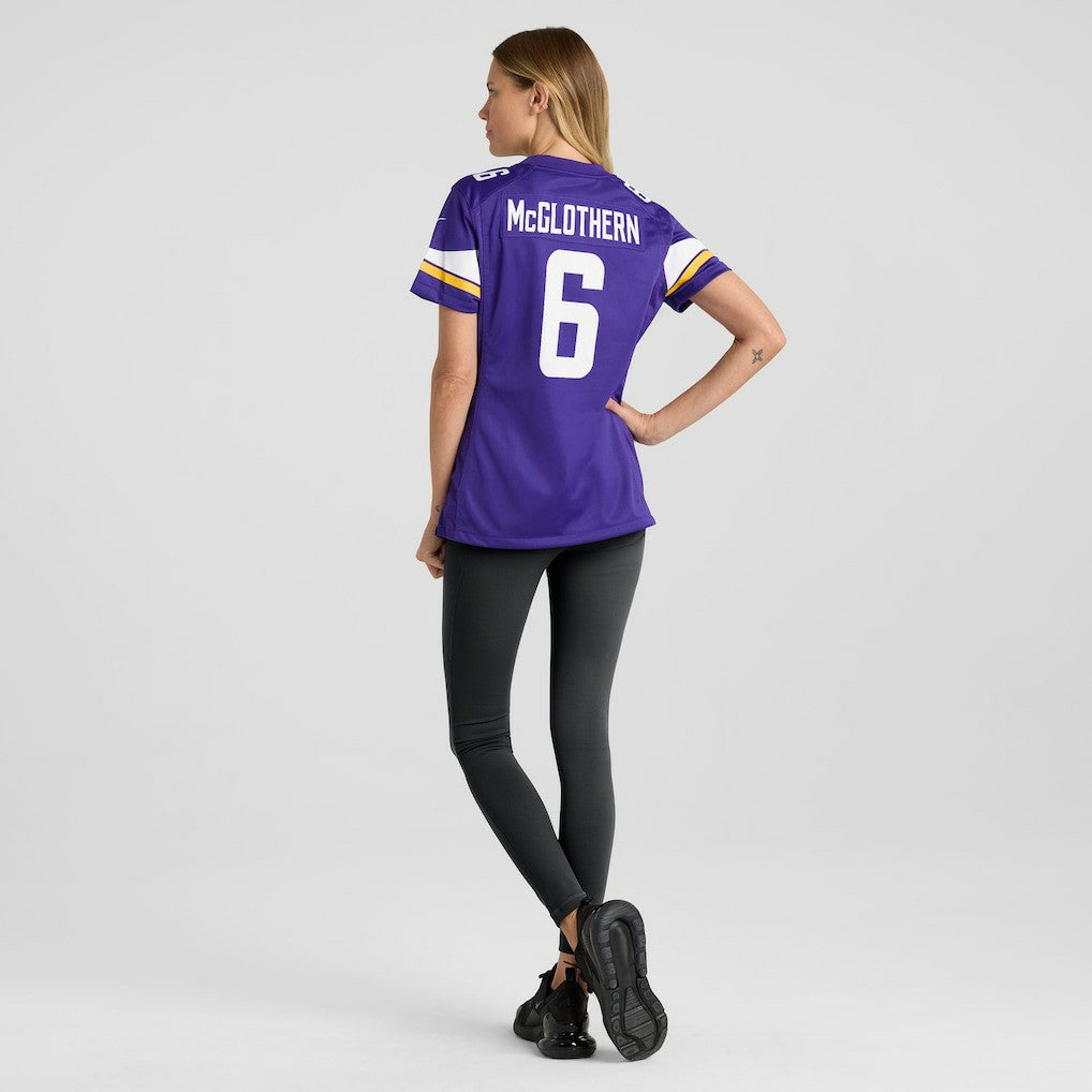 Dwight McGlothern Minnesota Vikings Women's Team Game Jersey - Purple Jerseys