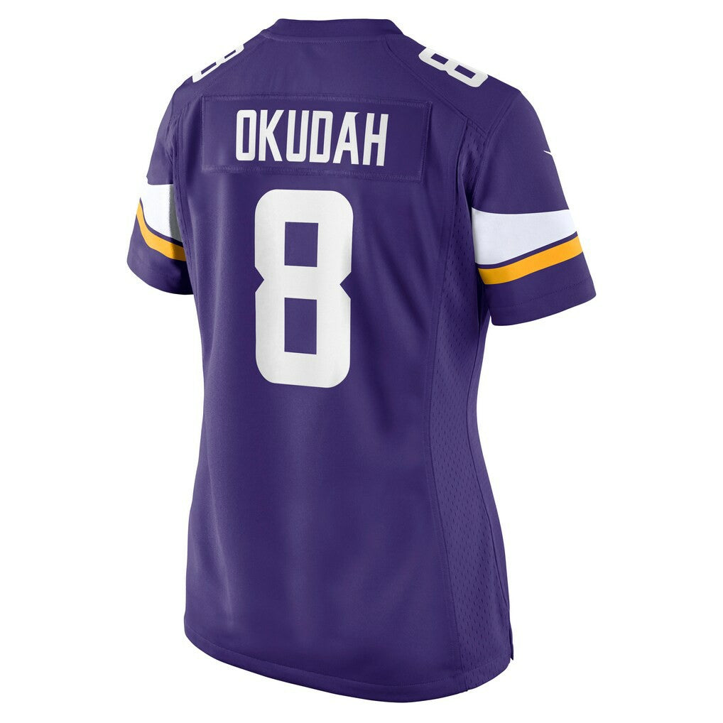 Jeff Okudah Minnesota Vikings Women's Team Game Jersey - Purple Jerseys