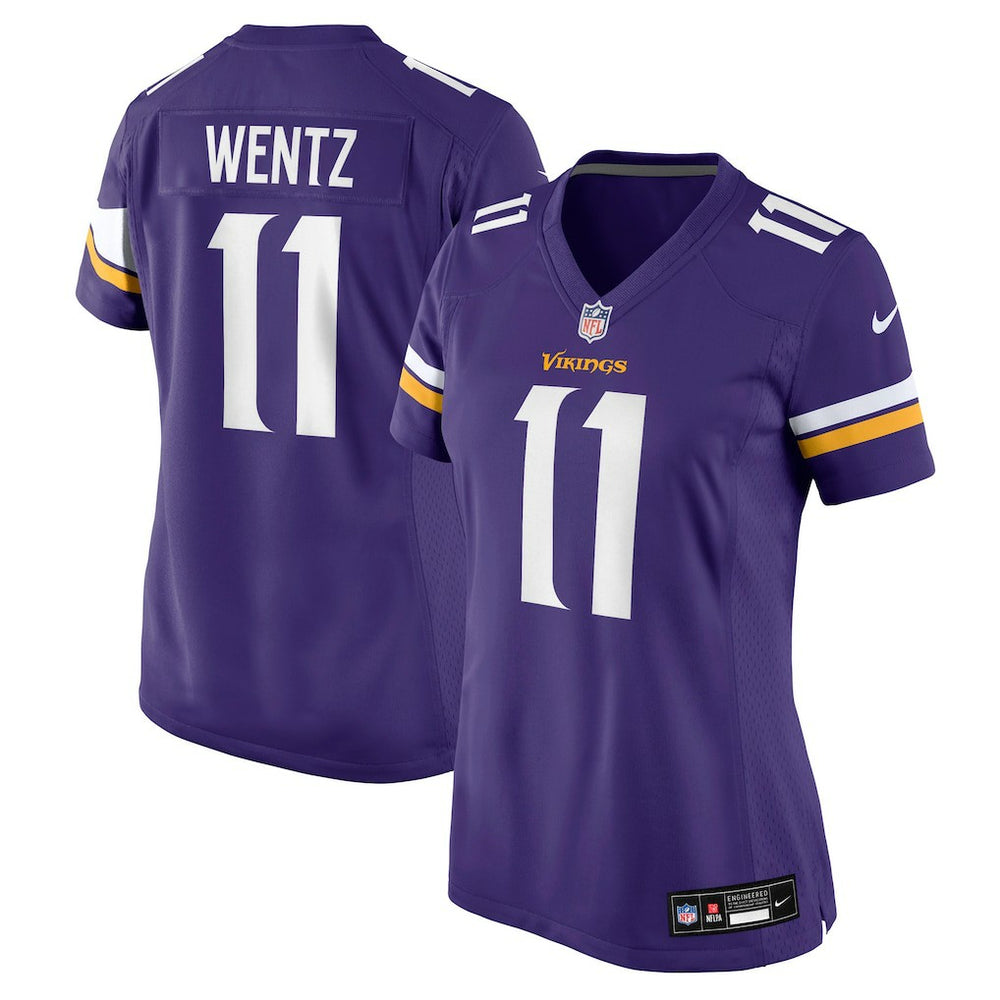 Carson Wentz Minnesota Vikings Women's Team Game Jersey - Purple Jerseys