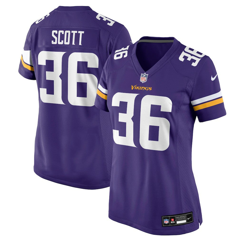 Zavier Scott Minnesota Vikings Women's Team Game Jersey - Purple Jerseys