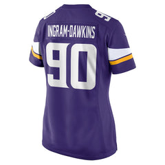 Tyrion Ingram-Dawkins Minnesota Vikings Women's Team Game Jersey - Purple Jerseys