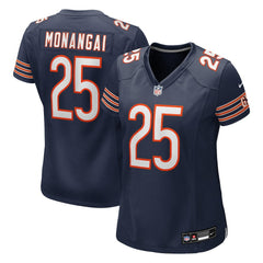 Kyle Monangai Chicago Bears Women's Team Game Jersey - Navy Jerseys