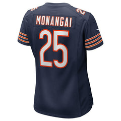 Kyle Monangai Chicago Bears Women's Team Game Jersey - Navy Jerseys