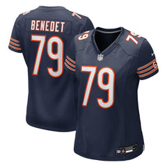 Theo Benedet Chicago Bears Women's Team Game Jersey - Navy Jerseys