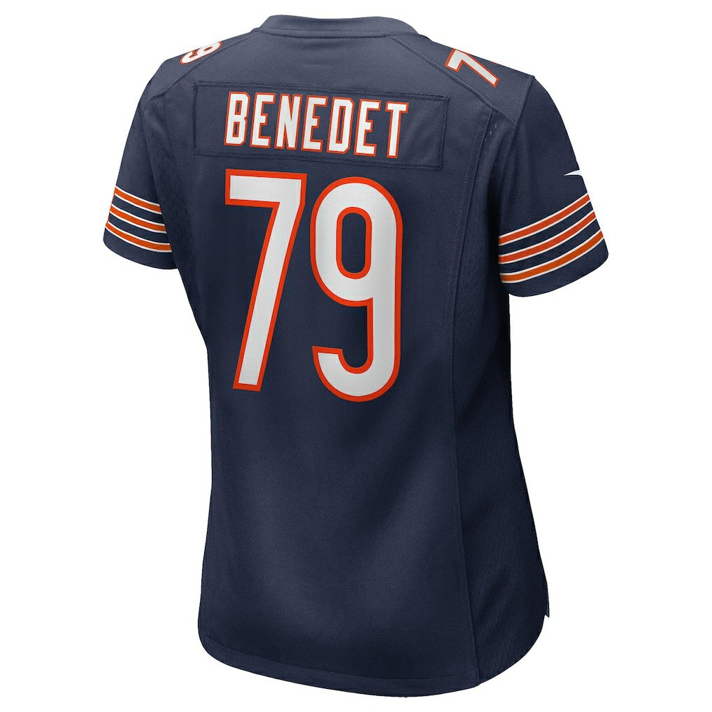 Theo Benedet Chicago Bears Women's Team Game Jersey - Navy Jerseys