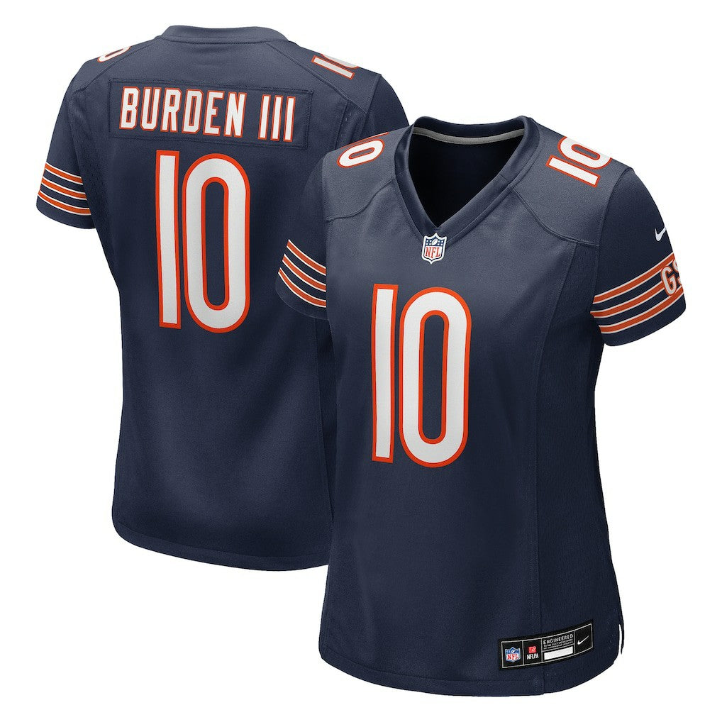 Luther Burden III Chicago Bears Women's Team Game Jersey - Navy Jerseys