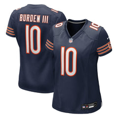 Luther Burden III Chicago Bears Women's Team Game Jersey - Navy Jerseys
