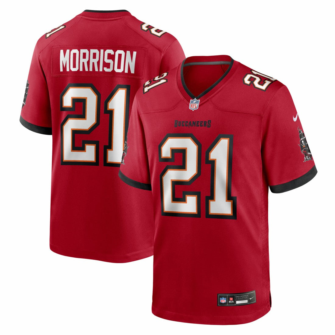 Benjamin Morrison Tampa Bay Buccaneers Team Game Jersey - Red Jerseys