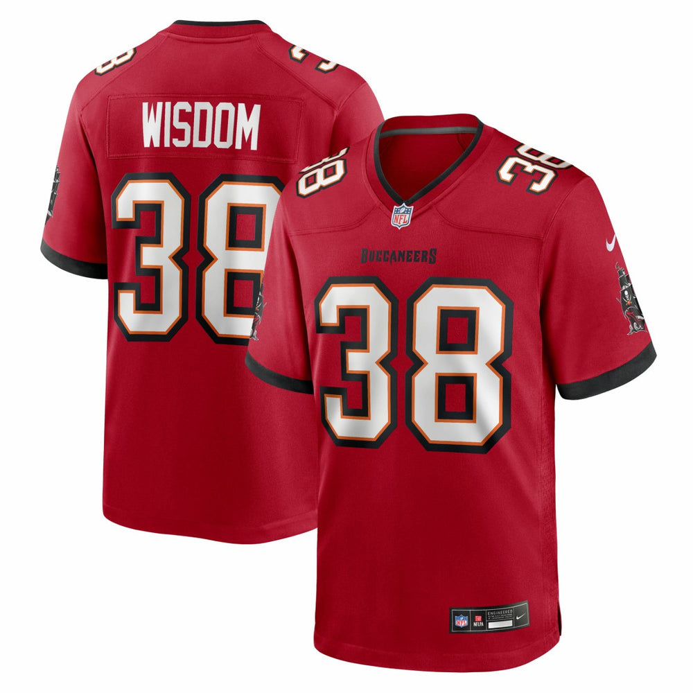Rashad Wisdom Tampa Bay Buccaneers Team Game Jersey - Red Jerseys