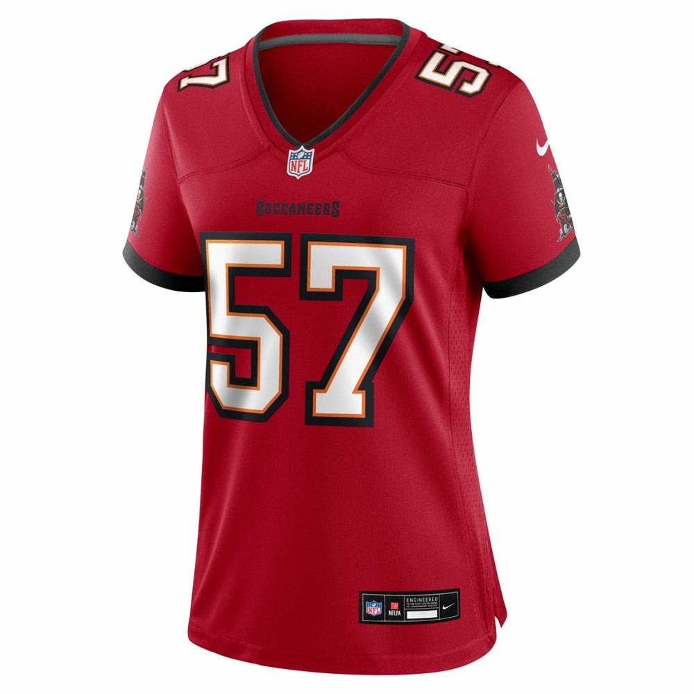 John Bullock Tampa Bay Buccaneers Women's Team Game Jersey - Red Jerseys
