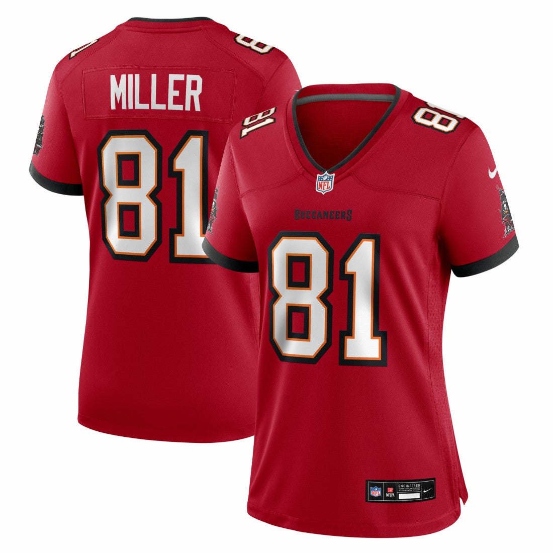Ryan Miller Tampa Bay Buccaneers Women's Team Game Jersey - Red Jerseys