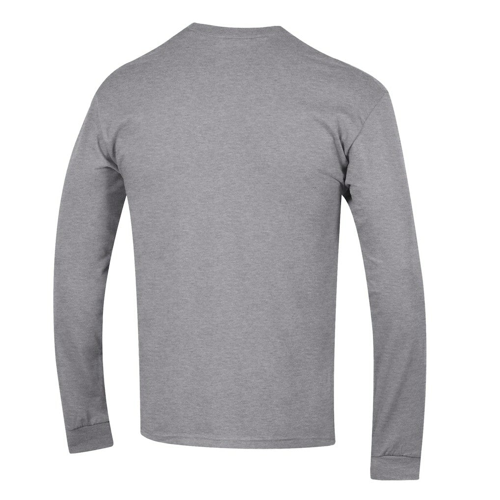 Dallas Cowboys Champion Seal Long Sleeve T-Shirt - Heather Gray T-shirts