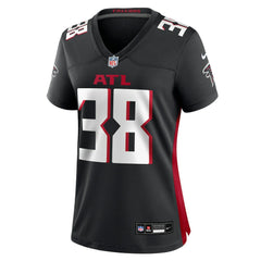 Nathan Carter Atlanta Falcons Women's Team Game Jersey - Black Jerseys