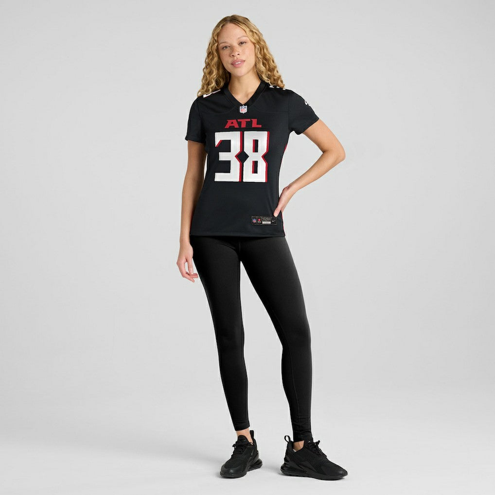 Nathan Carter Atlanta Falcons Women's Team Game Jersey - Black Jerseys
