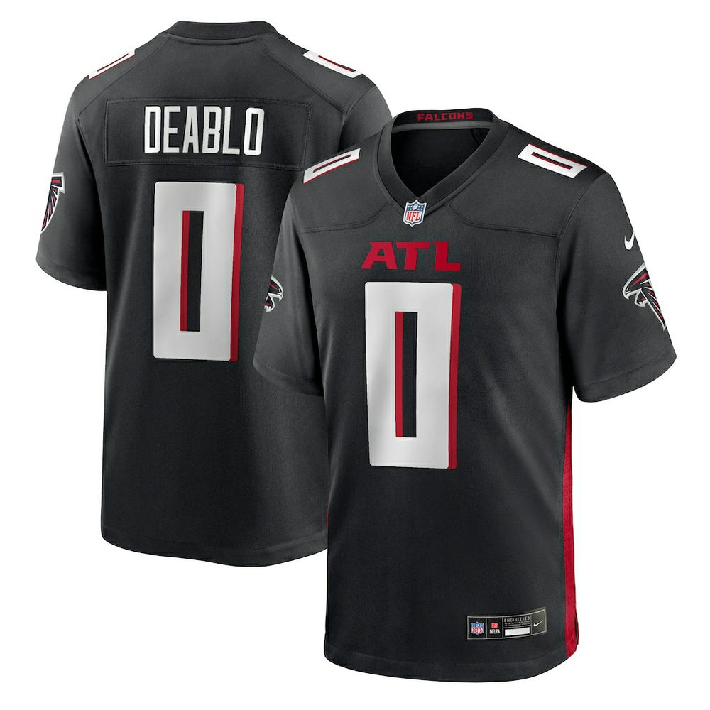 Divine Deablo Atlanta Falcons Team Game Jersey - Black Jerseys