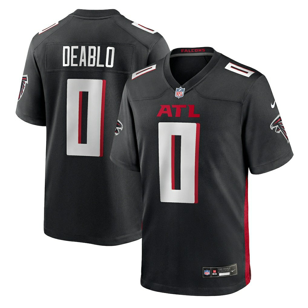 Divine Deablo Atlanta Falcons Team Game Jersey - Black Jerseys