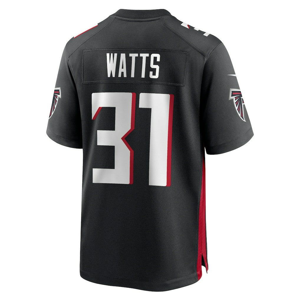 Xavier Watts Atlanta Falcons Team Game Jersey - Black Jerseys