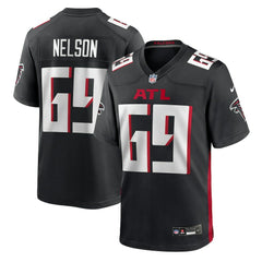 Jack Nelson Atlanta Falcons Team Game Jersey - Black Jerseys