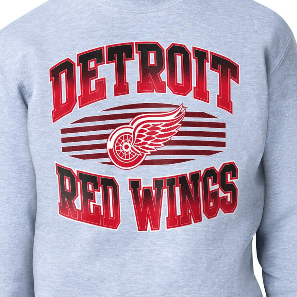 Detroit Red Wings Starter Team Grit Graphic Fleece Pullover Sweatshirt - Gray | US 203448431