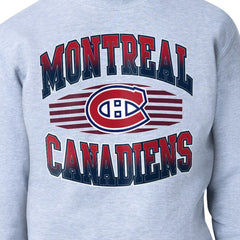 Montreal Canadiens Starter Team Grit Graphic Fleece Pullover Sweatshirt - Gray | US 203448433