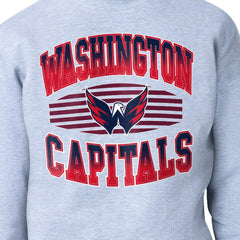 Washington Capitals Starter Team Grit Graphic Fleece Pullover Sweatshirt - Gray | US 203448435